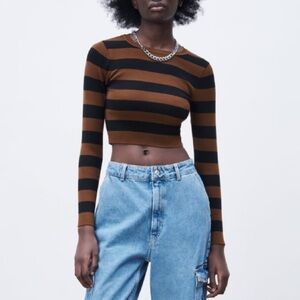 Zara basic rib knit sweater